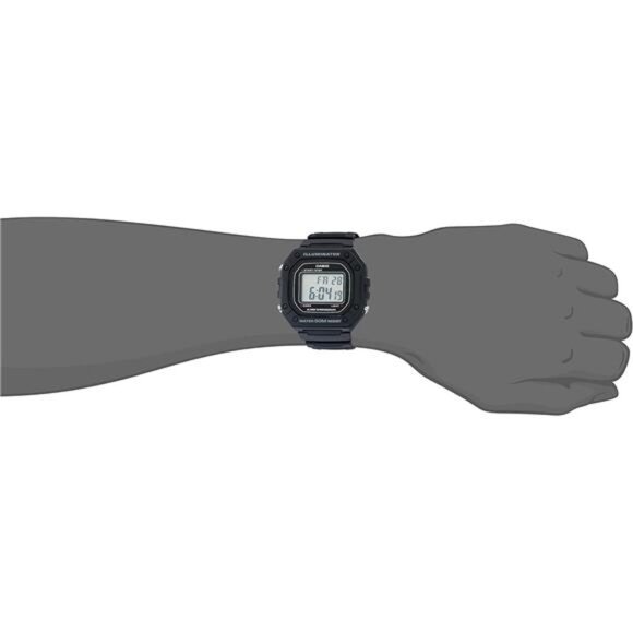 Men’s Digital Watch | Black/Gray | 50M WR | 1/100 Second Stopwatch - Picture 2 of 4